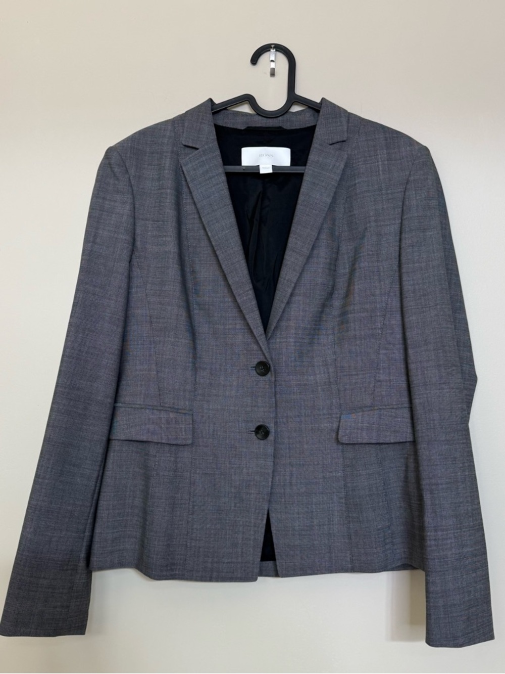 HUGO BOSS SLIM-FIT BLAZER IN 99% VIRGIN WOOL size 8 - Picture 7 of 17
